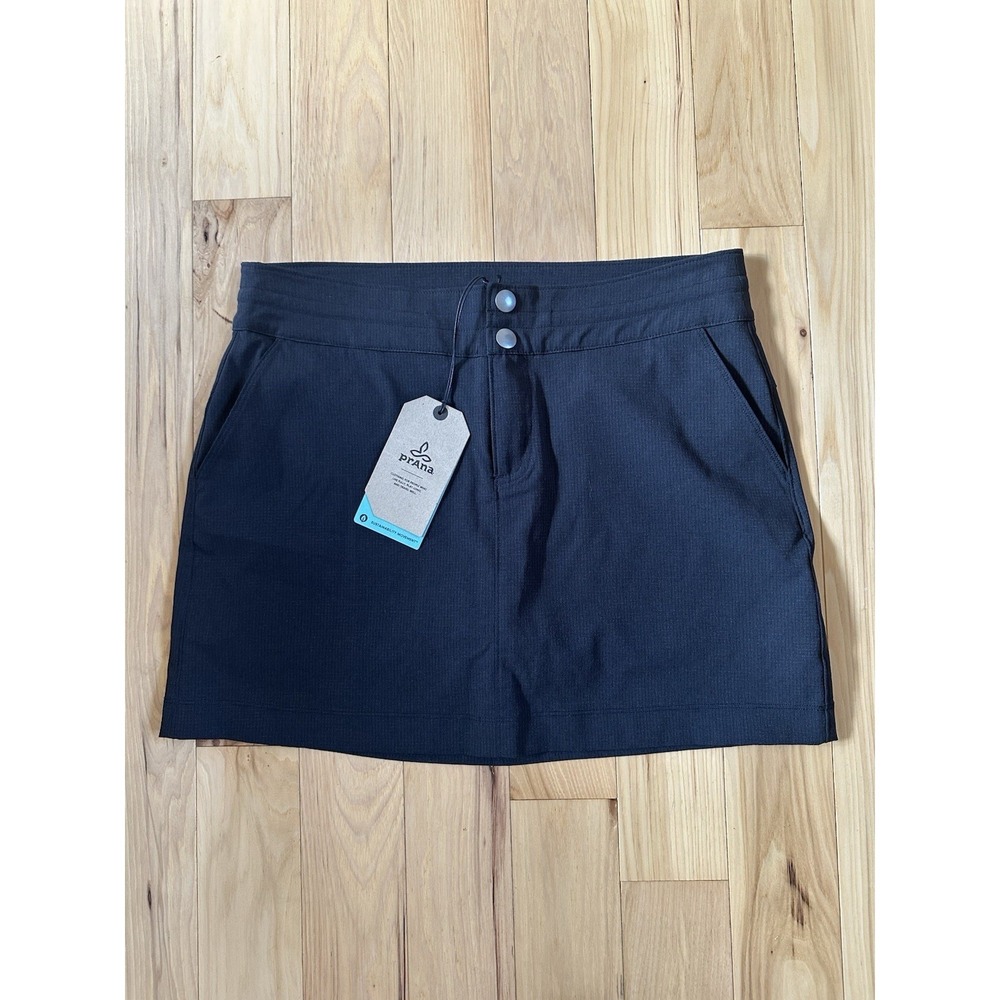 Prana Women's Celesta Breathe Hiking Skort Size 6 Black NWT $69 MSRP